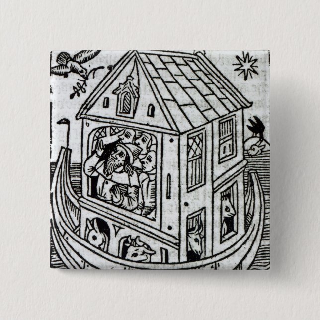 Noah's Ark 15 Cm Square Badge (Front)