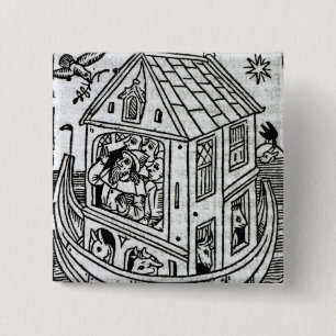 Noah's Ark 15 Cm Square Badge
