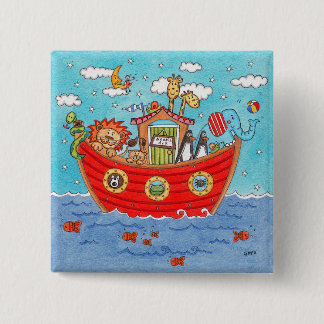 Noah's Ark  15 Cm Square Badge