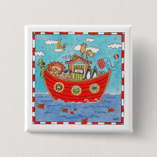 Noah's Ark 15 Cm Square Badge