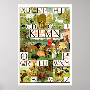 Noahs ark Alphabet ABC Posters for classrooms