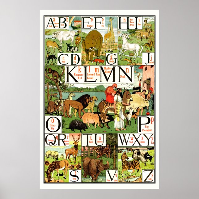 Noahs ark Alphabet ABC Posters for classrooms (Front)