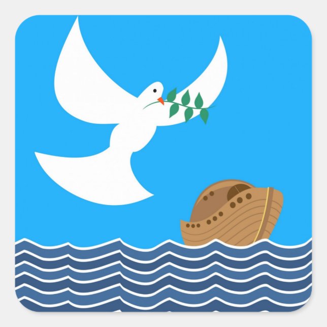 Noah's Ark and Dove Stickers (Front)