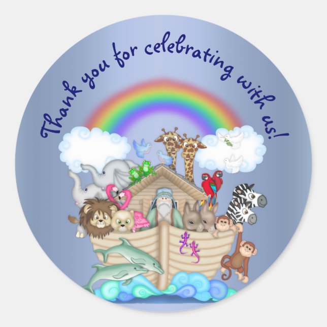 NOAHS ARK ANIMAL ZOO STICKER (Front)