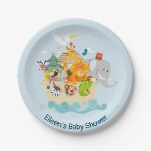 Noah's Ark - animals Paper Plate