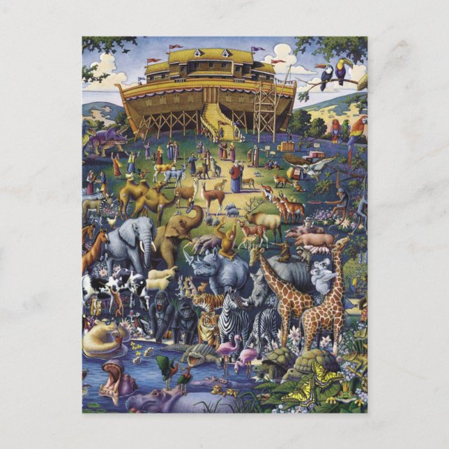 Noahs Ark Animals Postcard (Front)
