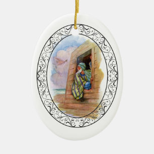 Noah's Ark At Sea Ceramic Ornament