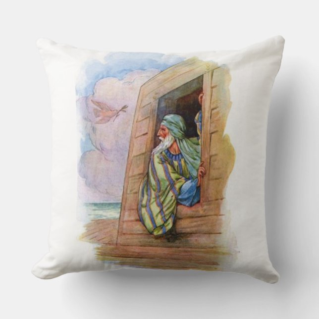 Noah's Ark At Sea Cushion (Front)