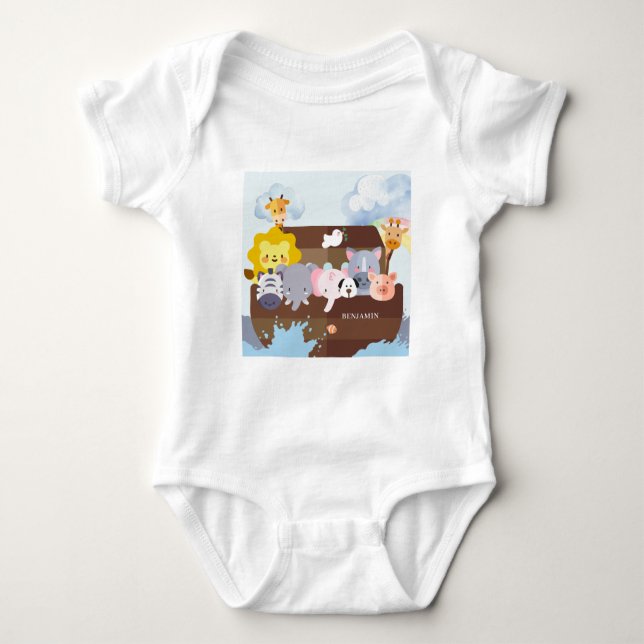 Noah's Ark Baby Bodysuit (Front)