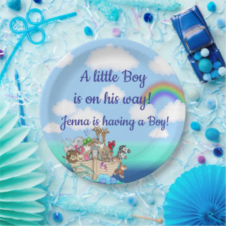 Noah's Ark Baby Shower Favour Paper Plate