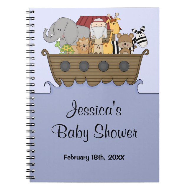 Noah's Ark Baby Shower Guest Book (Front)