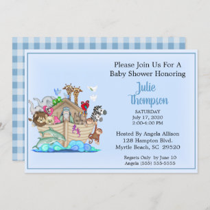 Noah's Ark  Baby Shower Invitation