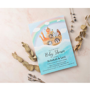 Noah's Ark Baby Shower Invitation