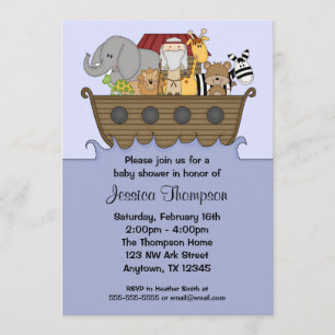 Noah's Ark Baby Shower Invitations