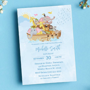 Noah's Ark Baby Shower Invitations