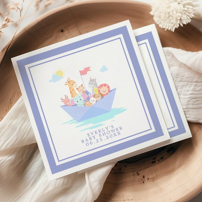 Noah's Ark Baby Shower Napkin (Creator Uploaded)
