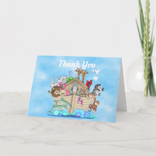 Noah's Ark Baby Shower Thank You Card
