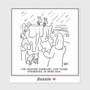 Noah's Ark. Biblical Story, Weather Forecast Funny