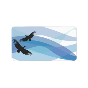 Noah's Ark Birds Print Your Address Labels Sticker