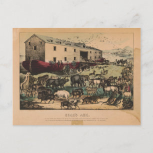Noah's Ark by Currier & Ives (1868-78) Postcard