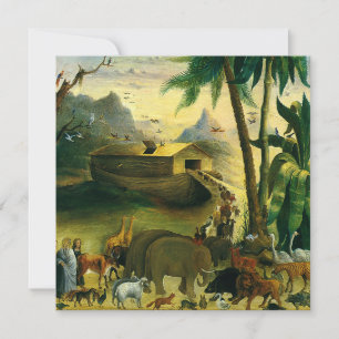 Noah's Ark by Hidley, Vintage Baby Shower Invitation