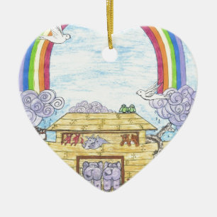 Noah's Ark Ceramic Ornament