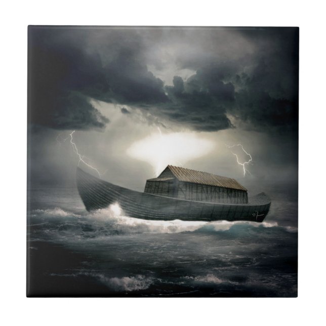 Noah's Ark Ceramic Tile (Front)