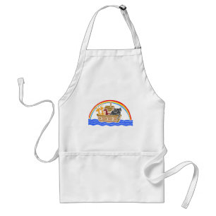 Noah's ark Christian artwork_4 Standard Apron