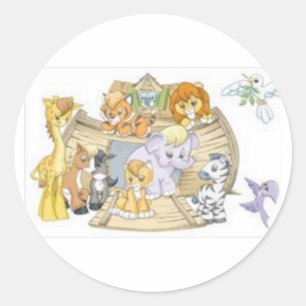 Noah's Ark Classic Round Sticker