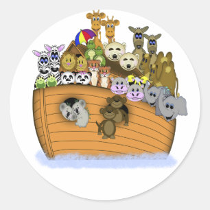 Noah's Ark Classic Round Sticker