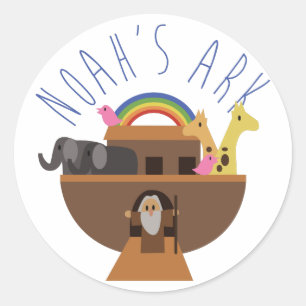Noah's Ark Classic Round Sticker