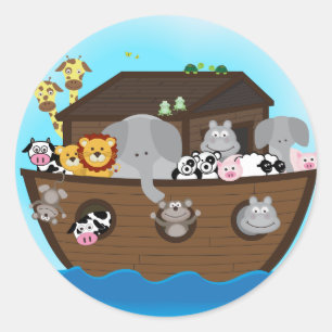 Noah's Ark Classic Round Sticker
