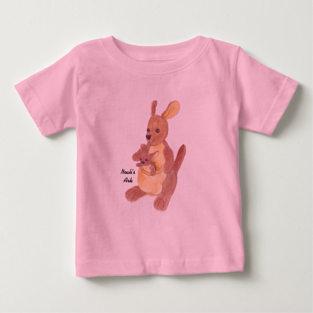 "Noah's Ark" Collection Kangaroo Mum & Baby T-Shirt (Front)