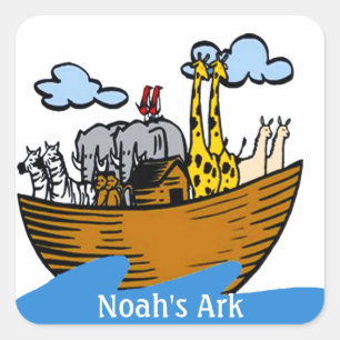 Noah's Ark Customisable Stickers (in 5 shapes)