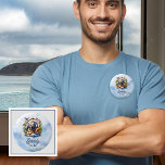 Noah's Ark Cute Animals Blue Boy Mummy to Be 6 Cm Round Badge<br><div class="desc">Welcome to our "Noah's Ark Cute Animals Blue Boy Baby Shower" collection, where charm meets whimsy in every detail. Inspired by the timeless story of Noah's Ark, this collection captures the innocence and joy of welcoming a new bundle of joy into the world. Imagine adorable animals in soft shades and...</div>