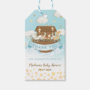 Noah's Ark Cute Animals Boy Birthday Baby Shower Gift Tags