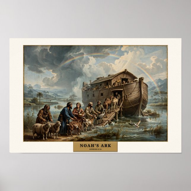 Noah's Ark — Da Vinci Style Poster (Front)