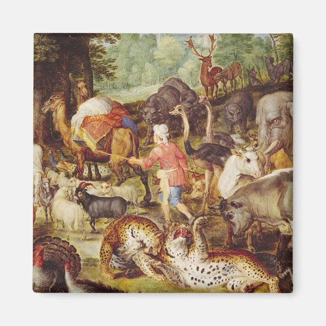 Noah's Ark, detail of the right hand side Magnet (Front)