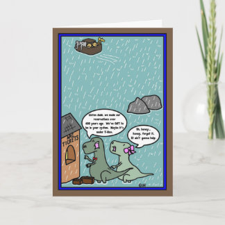 Noah's Ark - Dinosaurs are late for departure Card