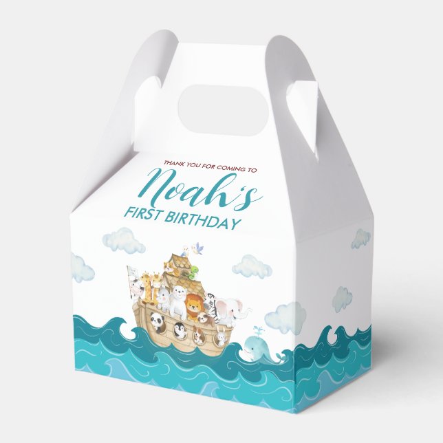 Noah's Ark Favour Box (Front Side)