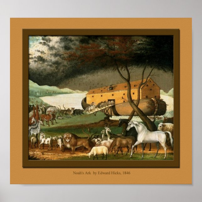 Noahs Ark Fine Art Kids Room Print (Front)