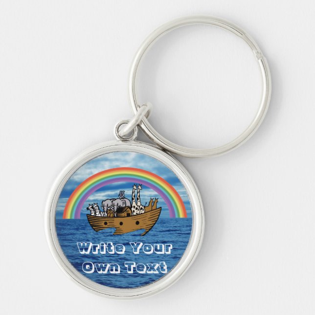 Noah's Ark - God's Rainbow Covenant Key Ring (Front)