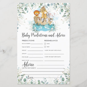 Noah's Ark Greenery Baby Predictions & Advice