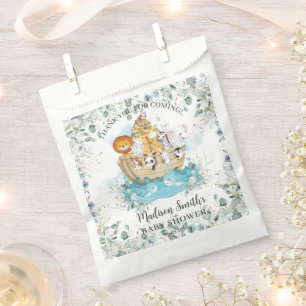 Noah's Ark Greenery Gender Neutral Baby Shower Favour Bag