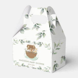 Noah's Ark Greenery Gender Neutral Baby Shower  Favour Box