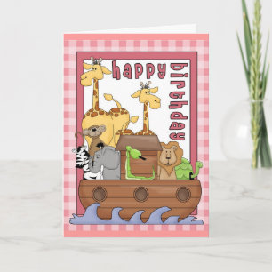 Noah's Ark Happy Birthday Card