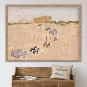 Noah's Ark horizontal , Noah_s Ark craft, Christi Poster