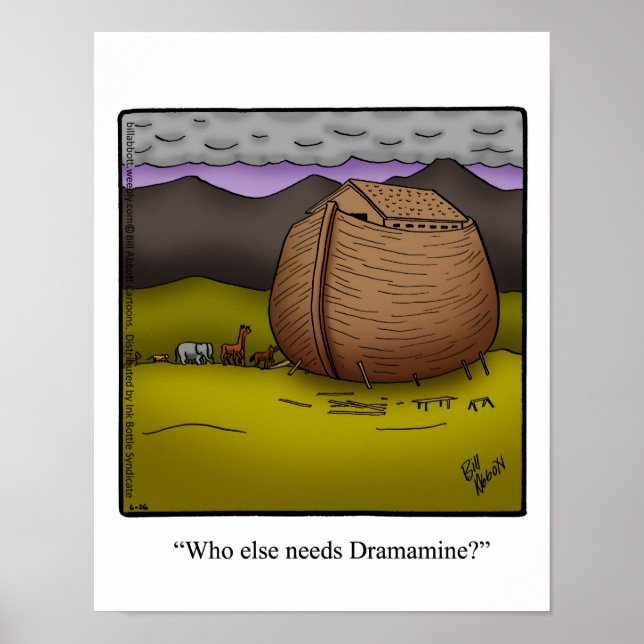 Noah's Ark Humour Poster Gift (Front)