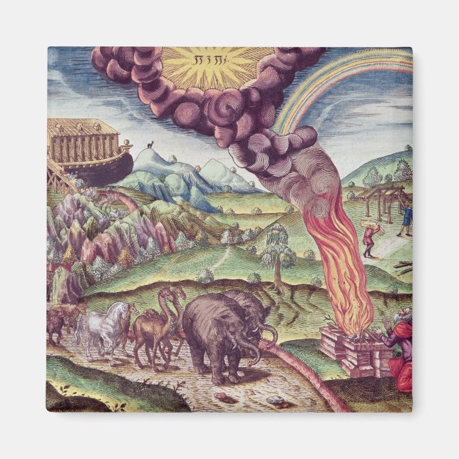 Noah's Ark, illustration from 'Brevis Narratio' Magnet (Front)