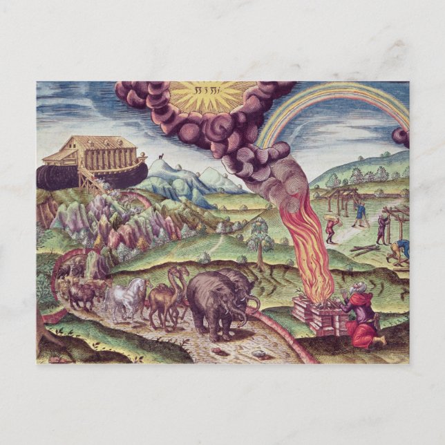Noah's Ark, illustration from 'Brevis Narratio' Postcard (Front)